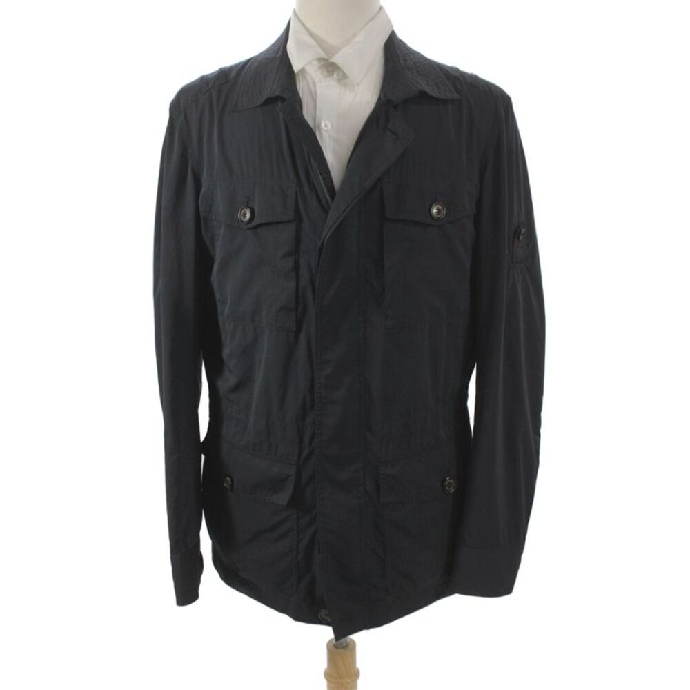 Brunello Cucinelli Men Military Jacket Dark Blue Size S